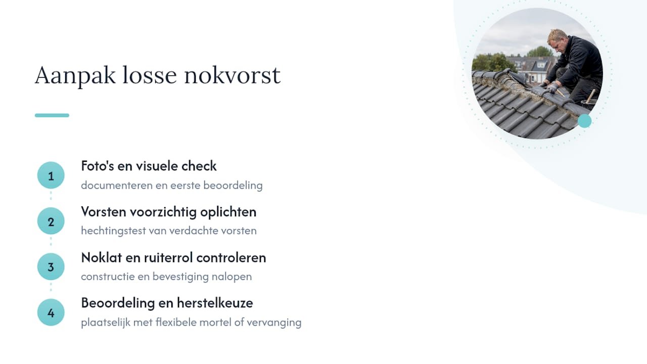 Stappenplan voor het repareren van nokvorst