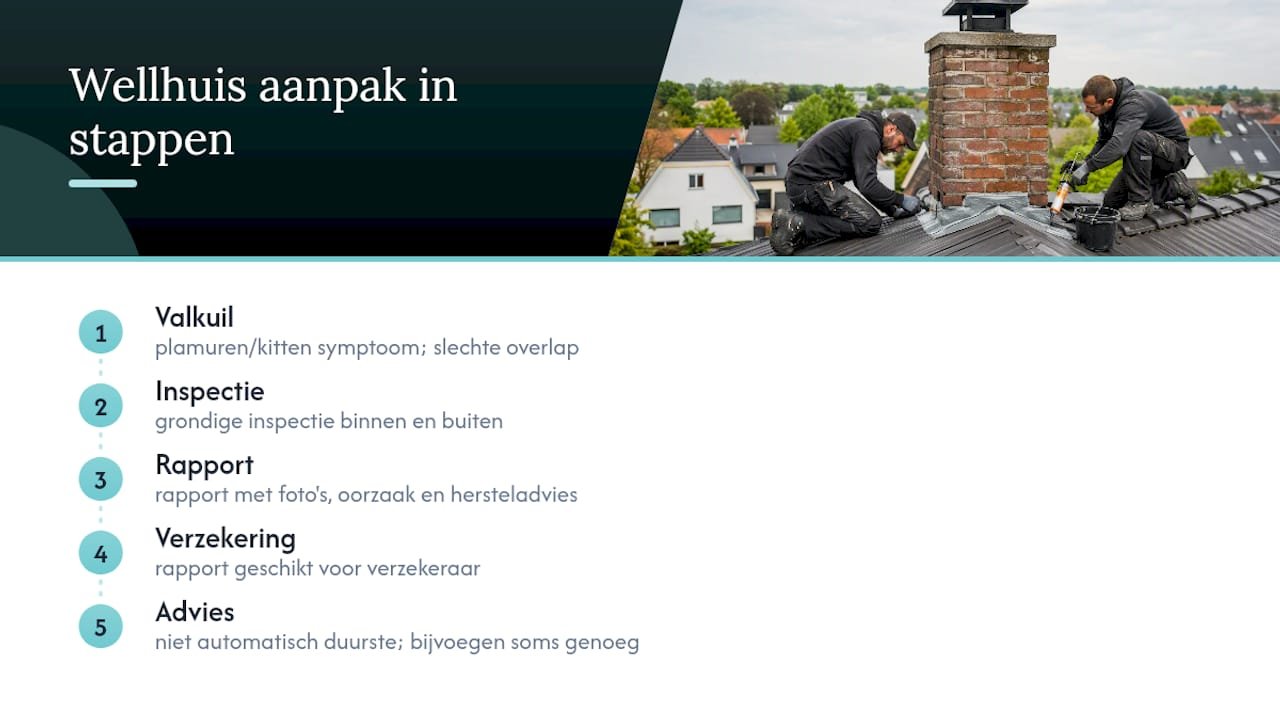 Praktijkinzichten van Wellhuis Dakwerken — overview diagram