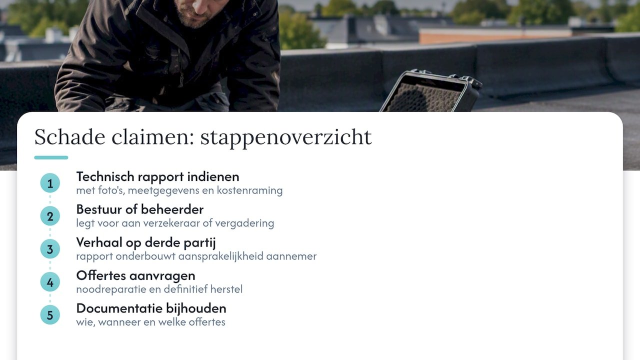 Van technisch rapport naar schadeclaim: de stappen